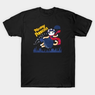 Meowy Poppins black T-Shirt